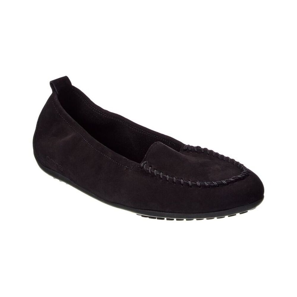Arche Fanyra Leather Loafer, Black